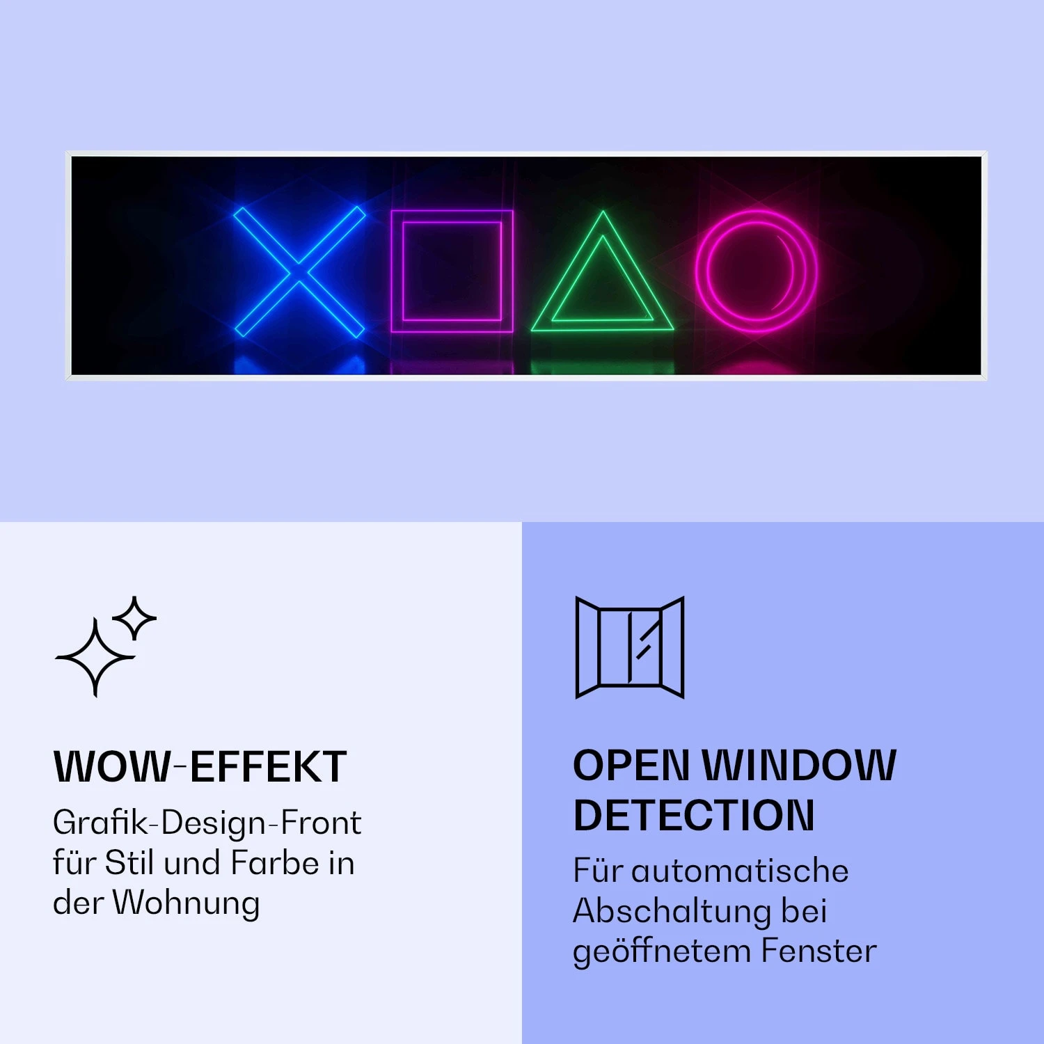 Wonderwall Air Art Smart Infrarotheizung Spiel 120x30cm 350W 8 Wonderwall Air Art Smart Infrarotheizung Spiel 120x30cm 350W – Bild 6