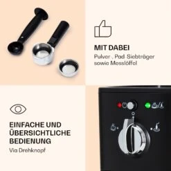 Passionata 20 Espressomaschine 20 Bar 6 Tassen 1,25 Liter Milchschaum -Einrichtungsgeschäft 10037855 de 0006 logo