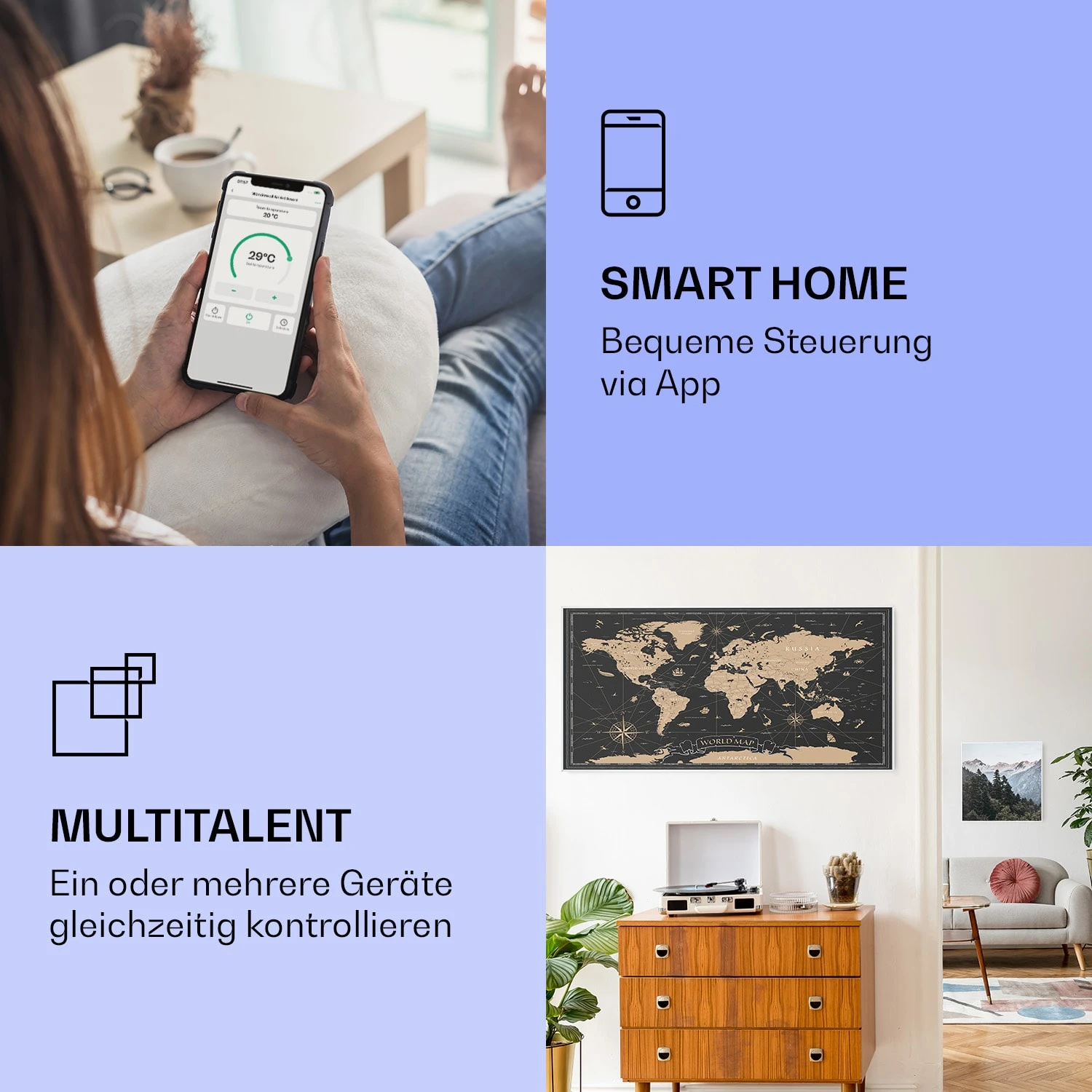 Wonderwall Air Art Smart Infrarotheizung Nachtkarte 120x60cm 700W 4 Wonderwall Air Art Smart Infrarotheizung Nachtkarte 120x60cm 700W – Bild 2