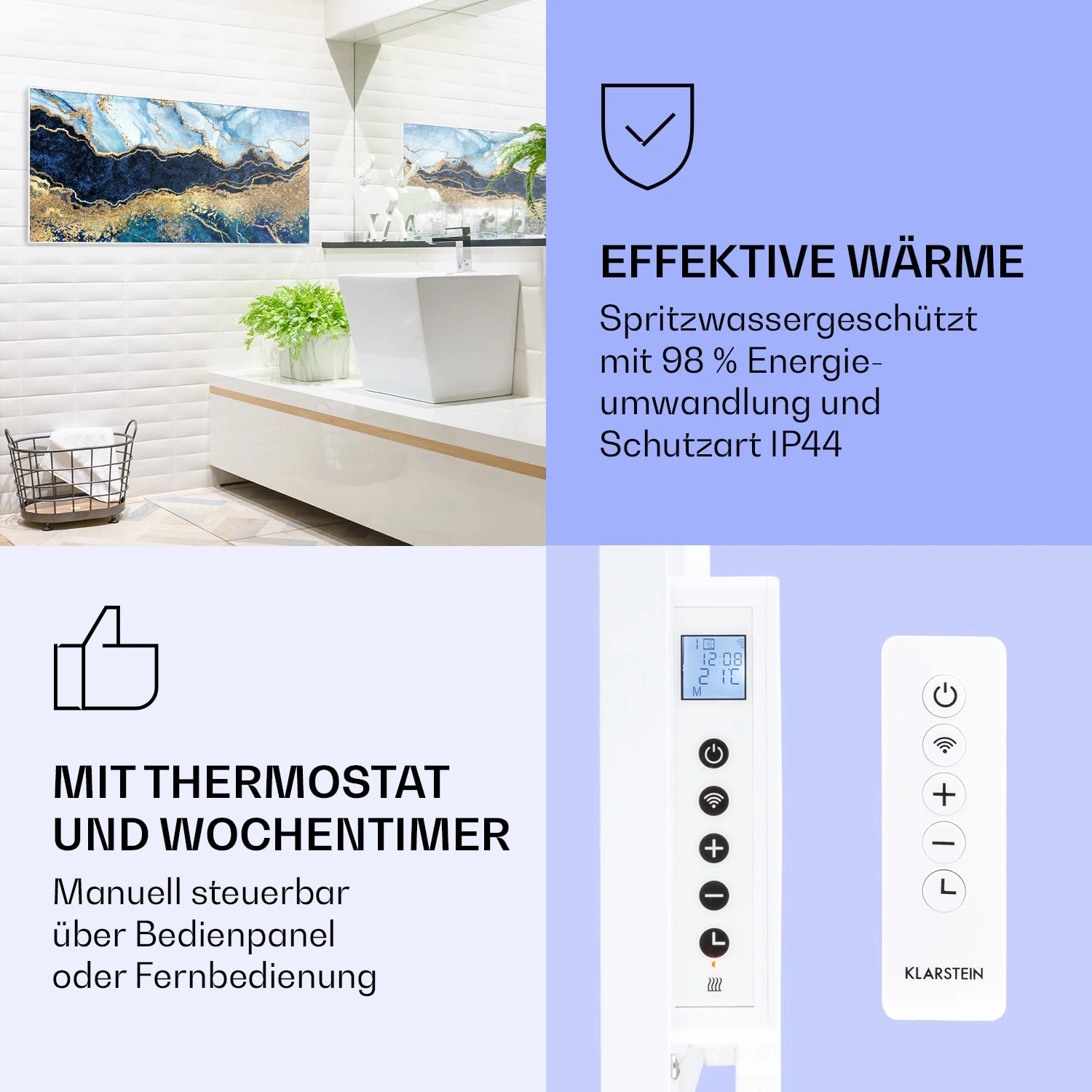 Wonderwall Air Art Smart Infrarotheizung Blauer Marmor 120x60cm 700W 6 Wonderwall Air Art Smart Infrarotheizung Blauer Marmor 120x60cm 700W – Bild 4