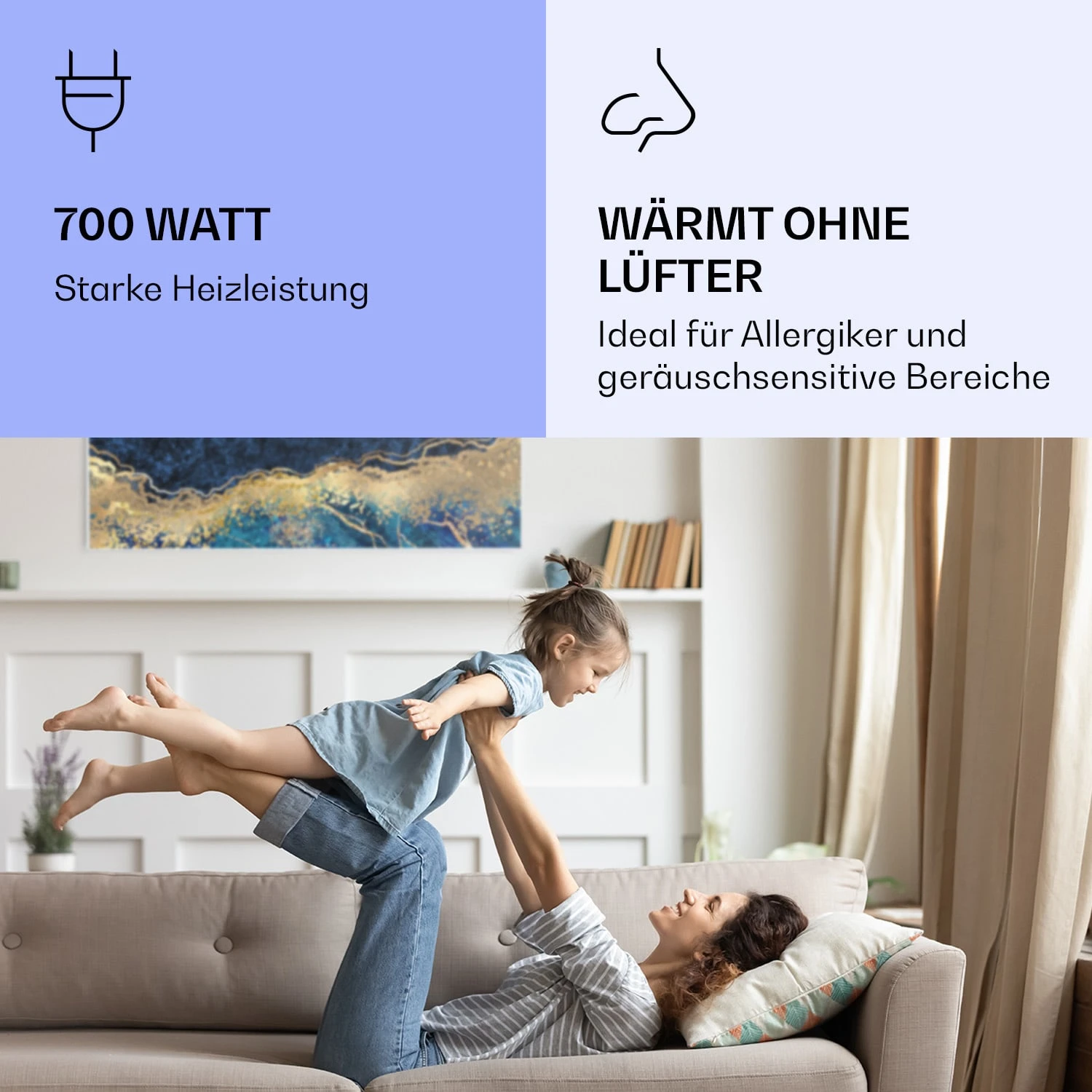 Wonderwall Air Art Smart Infrarotheizung Blauer Marmor 120x60cm 700W 7 Wonderwall Air Art Smart Infrarotheizung Blauer Marmor 120x60cm 700W – Bild 5