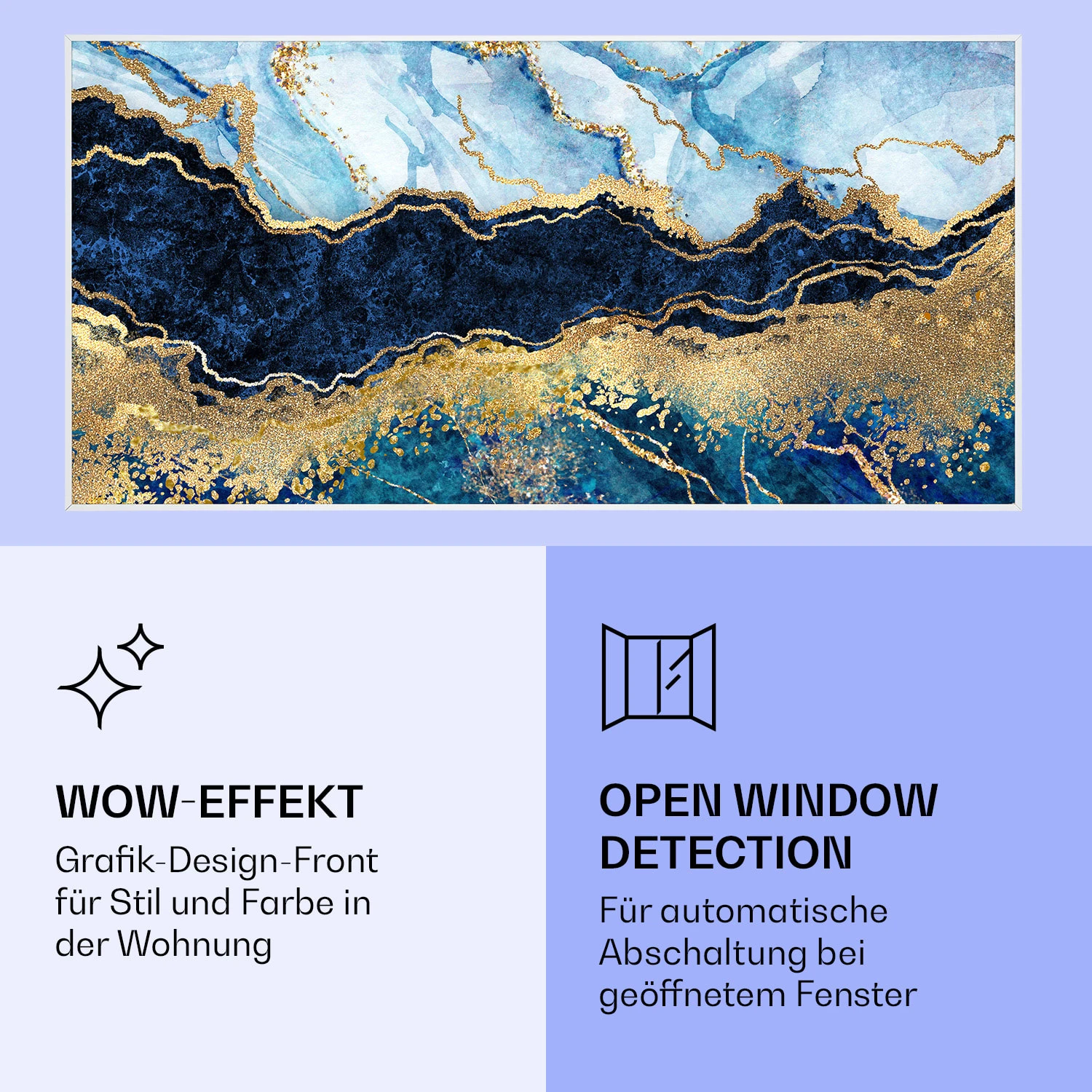 Wonderwall Air Art Smart Infrarotheizung Blauer Marmor 120x60cm 700W 8 Wonderwall Air Art Smart Infrarotheizung Blauer Marmor 120x60cm 700W – Bild 6