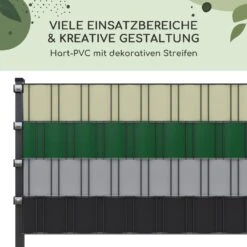 Sichtschutzstreifen Zaunblenden PVC-Hartplastik 2,53 X 0,19 M -Einrichtungsgeschäft 10037994 de 0006 usp