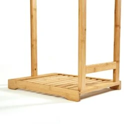 Garderobe 5 Haken 2 Kleiderstangen Ablagefläche Bambus -Einrichtungsgeschäft 10038016 yy 0004 logo