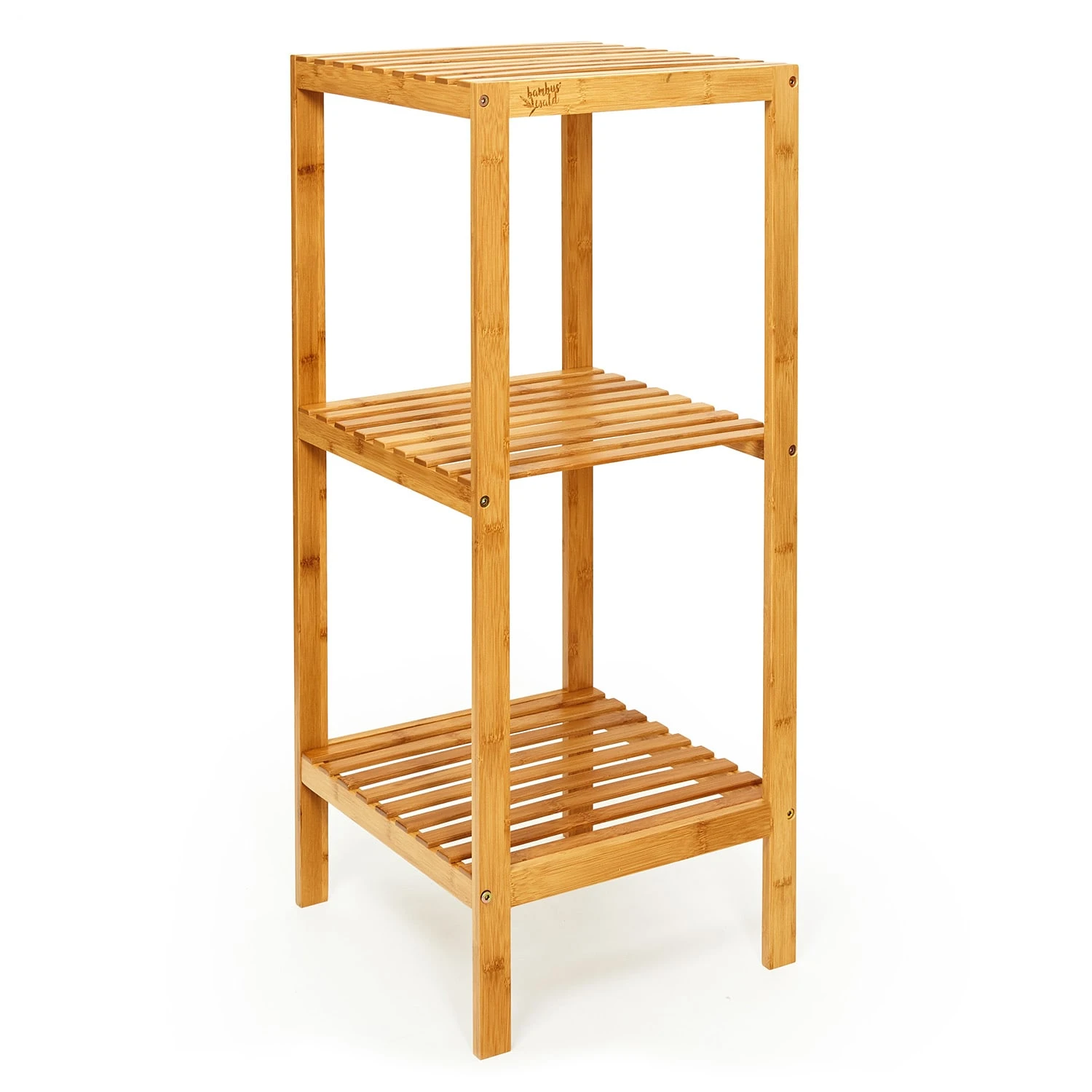 Regal Mehrzweckregal 3 Etagen 34x80x33cm (BxHxT) Kombinierbar Bambus 6 Regal Mehrzweckregal 3 Etagen 34x80x33cm (BxHxT) Kombinierbar Bambus – Bild 4