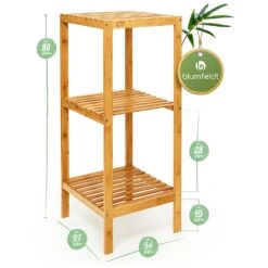 Regal Mehrzweckregal 3 Etagen 34x80x33cm (BxHxT) Kombinierbar Bambus 15 Regal Mehrzweckregal 3 Etagen 34x80x33cm (BxHxT) Kombinierbar Bambus -Einrichtungsgeschäft 10038052 yy 0007 logo