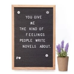 Buchstabentafel 30 X 45 Cm 340 Buchstaben & Symbole Aufhängevorrichtung