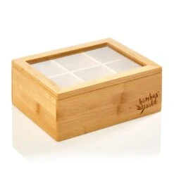 Teebox 6 Fächer 90 Teebeutel Kunststoff-Sichtfenster Bambus 15 Teebox 6 Fächer 90 Teebeutel Kunststoff-Sichtfenster Bambus -Einrichtungsgeschäft 10038069 yy 0007 logo