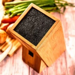 Messerblock, Schief PET-Borsteneinsatz Für 5-10 Messer, Bambus -Einrichtungsgeschäft 10038080 yy 0003 logo