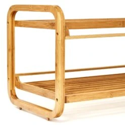 Schuhregal Mehrzweckregal 2 Etagen 6 Paar Schuhe Erweiterbar Bambus -Einrichtungsgeschäft 10038087 yy 0004 logo