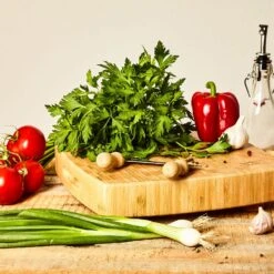 Bambus-Hackbrett 30 X 6,8 X 30 Cm (BxHxT) Standfüße Haltegriff Pflegeleicht -Einrichtungsgeschäft 10038092 yy 0006 logo