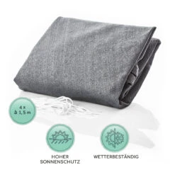 Rechteckiges Sonnensegel 2x4 M Mit Befestigungsringen Polyester Luftdurchlässig -Einrichtungsgeschäft 10038137 de 0005 logo