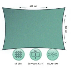 Rechteckiges Sonnensegel 3x5 M Befestigungsringe PE Luftdurchlässig 13 Rechteckiges Sonnensegel 3x5 M Befestigungsringe PE Luftdurchlässig -Einrichtungsgeschäft 10038142 de 0006 logo