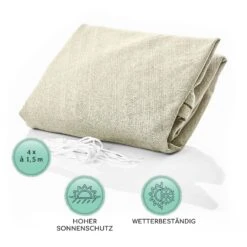 Rechteckiges Sonnensegel 2x3 M Mit Befestigungsringen Polyester Luftdurchlässig -Einrichtungsgeschäft 10038157 de 0005 logo