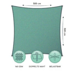 Quadratisches Sonnensegel 5x5 M Polyester Luftdurchlässig -Einrichtungsgeschäft 10038185 de 0006 logo