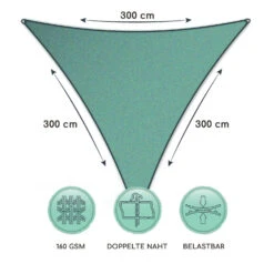 Dreieckiges Sonnensegel 3x3x3 M Polyester Luftdurchlässig 13 Dreieckiges Sonnensegel 3x3x3 M Polyester Luftdurchlässig -Einrichtungsgeschäft 10038200 de 0006 logo