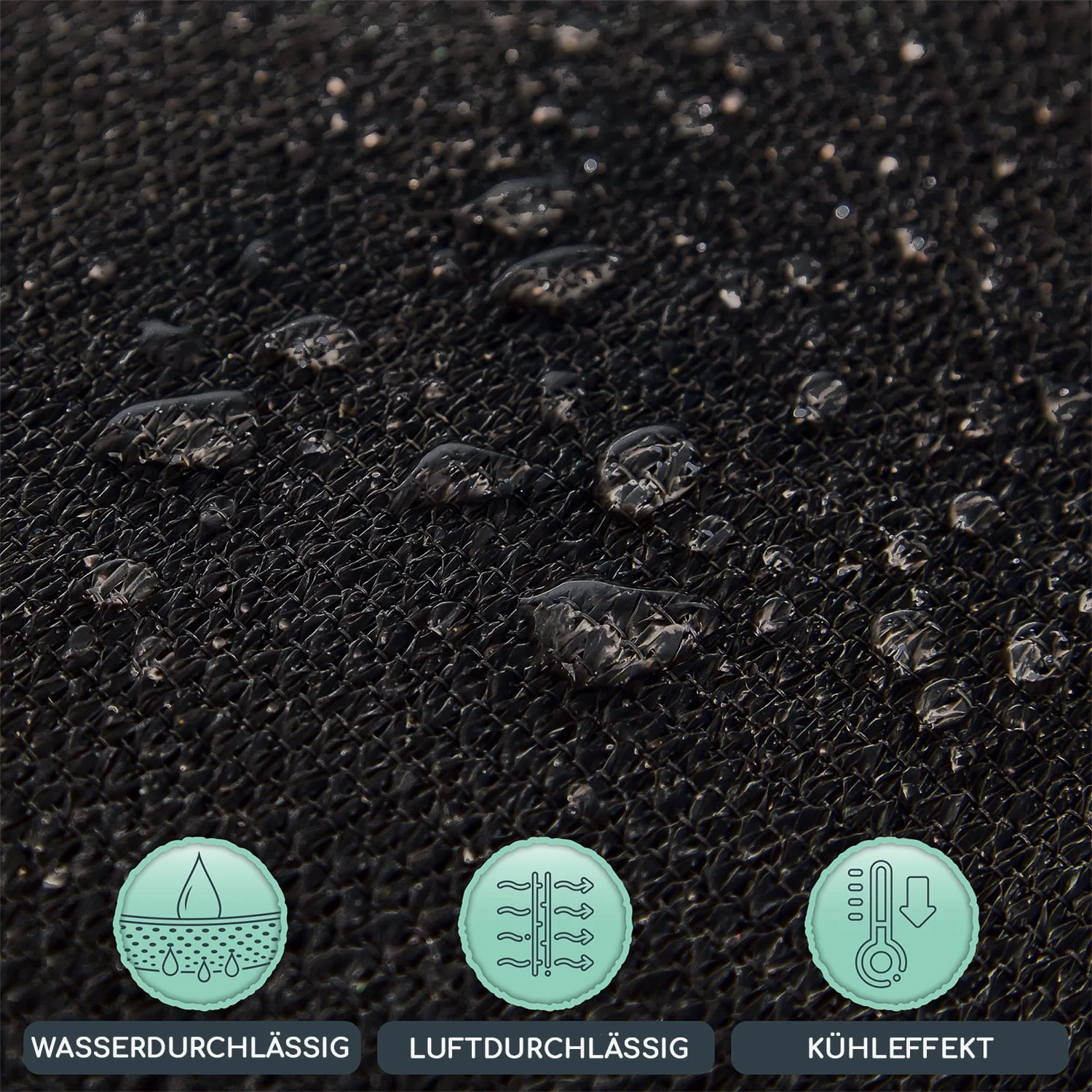 Quadratisches Sonnensegel 5 X 5 M Polyester Luftdurchlässig 5 Quadratisches Sonnensegel 5 X 5 M Polyester Luftdurchlässig – Bild 3