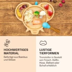 Kindergeschirr Bambusteller & Löffel 250 Ml Inkl. Saugnapf 18 X 18 Cm -Einrichtungsgeschäft 10038286 de 0004 logo