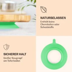 Kindergeschirr Bambusteller & Löffel 250 Ml Inkl. Saugnapf 18 X 18 Cm -Einrichtungsgeschäft 10038291 de 0003 logo