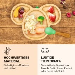 Kindergeschirr Bambusteller & Löffel 250 Ml Inkl. Saugnapf 18 X 18 Cm -Einrichtungsgeschäft 10038291 de 0004 logo