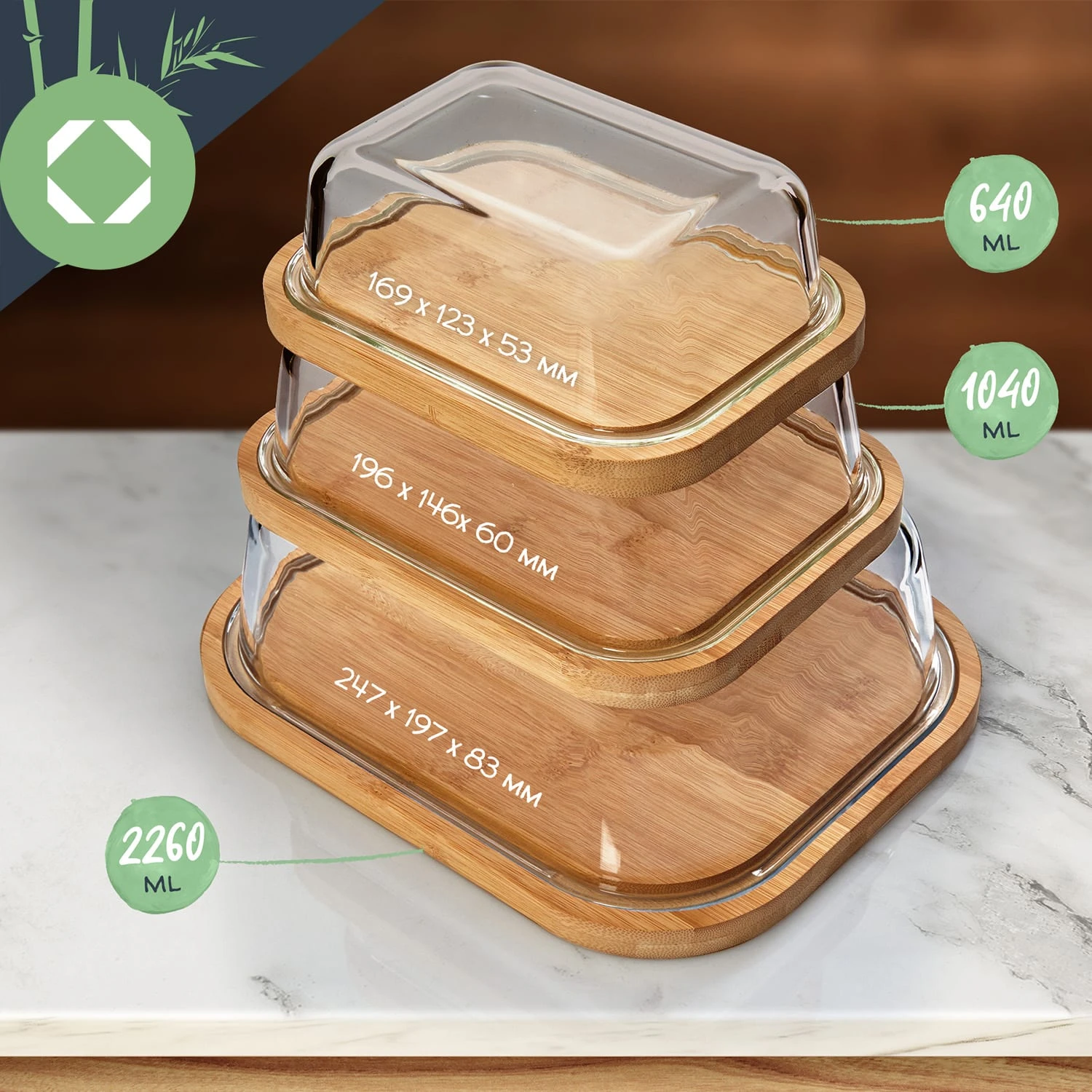 Glas-Butterdose Bambusboden Luftdicht Spülmaschinenfest 8 Glas-Butterdose Bambusboden Luftdicht Spülmaschinenfest – Bild 6