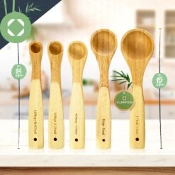 Messlöffel-Set Back- Und Kochbesteck Ideales Abmessen 5er-Set Bambus -Einrichtungsgeschäft 10038313 yy 0007 logo