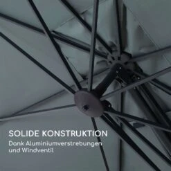 Saint-Tropez Ampelschirm 3-Achsen-Rotation 360° Drehbar 3 X 3,55 M UV-Schutz 50+ -Einrichtungsgeschäft 10038316 de 0003 logo