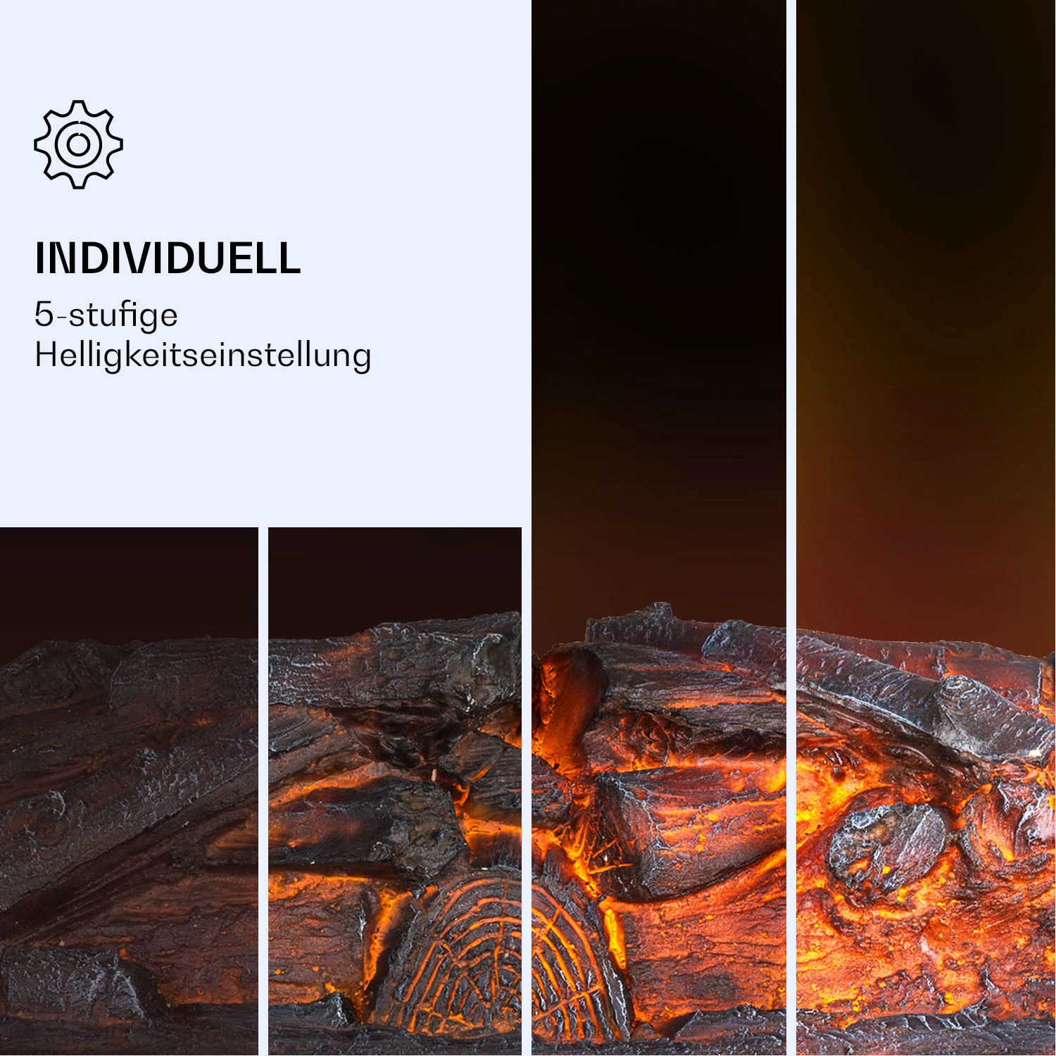 Kamini FXL 2G Elektrischer Kamin Kamineinsatz 1800 W LED-3D-Flammenillusion 7 Kamini FXL 2G Elektrischer Kamin Kamineinsatz 1800 W LED-3D-Flammenillusion – Bild 5