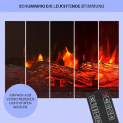 Studio Light & Fire 2 Smart Kamin 1000/2000W MDF WiFi-Steuerung -Einrichtungsgeschäft 10038388 de 0008 usp