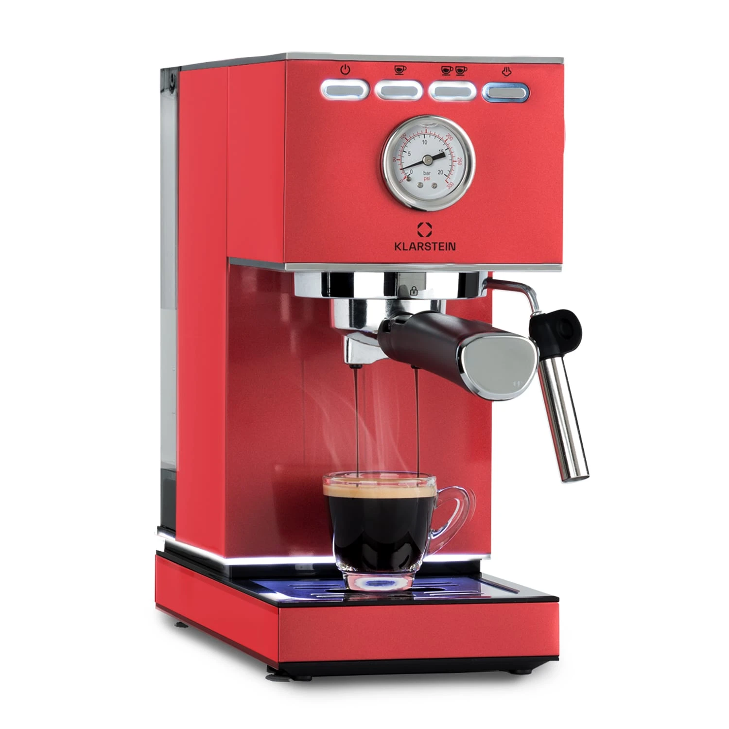 Pausa Espressomaker 1350 Watt 20 Bar Druck Wassertank: 1,4 Liter Edelstahl 3 Pausa Espressomaker 1350 Watt 20 Bar Druck Wassertank: 1,4 Liter Edelstahl