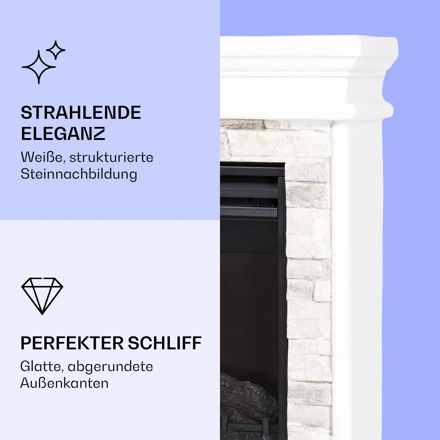 Nevis Peak Elektrischer Kamin 1800 W Heizfunktion 10 Bis 30 °C Fernbedienung 5 Nevis Peak Elektrischer Kamin 1800 W Heizfunktion 10 Bis 30 °C Fernbedienung – Bild 3