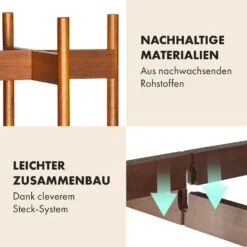 Zeist Pflanzenhalter 2 Höhen Kombinierbar Steck-Design Naturbelassen -Einrichtungsgeschäft 10038437 de 0004 usp
