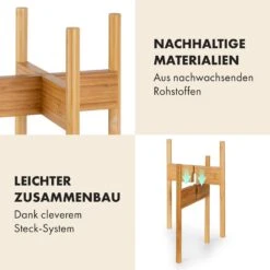 Zeist Pflanzenhalter 2 Höhen Kombinierbar Steck-Design Naturbelassen -Einrichtungsgeschäft 10038456 de 0004 usp