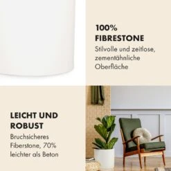 Gendt Pflanztopf Übertopf Faserstein In/Outdoor -Einrichtungsgeschäft 10038466 de 0003 usp