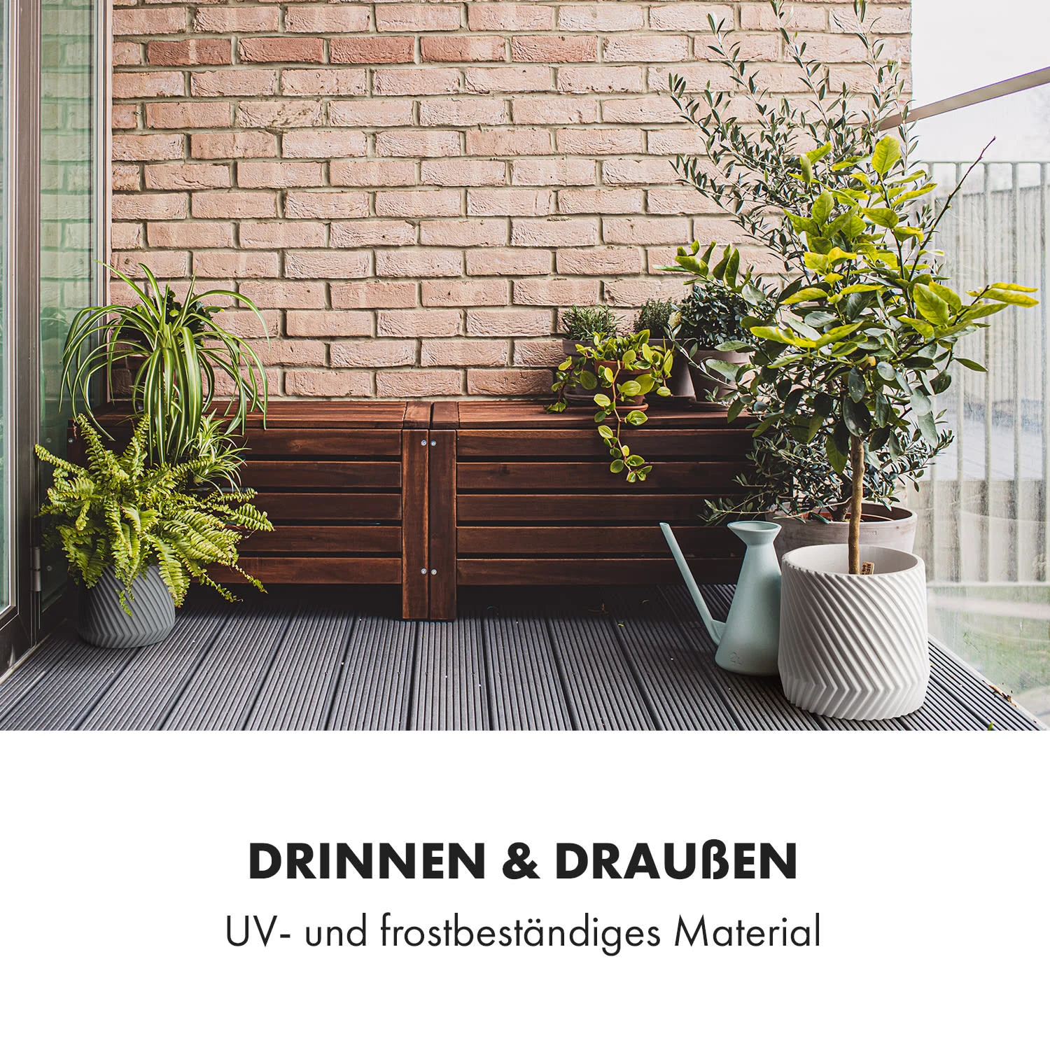 Heusden Blumentopf 2er-Set Polystone Pflanzenfreundlich Handgemacht 3D-Optik 7 Heusden Blumentopf 2er-Set Polystone Pflanzenfreundlich Handgemacht 3D-Optik – Bild 5