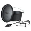 Galloway Dutch Oven 6.0 BBQ-Topf Gusseisen Voreingebrannt Größe M / 6 Qt -Einrichtungsgeschäft 10038581 yy 0001 titel