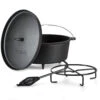 Galloway Dutch Oven 12.0 BBQ-Topf Gusseisen Standfüße Größe XL / 12 Qt -Einrichtungsgeschäft 10038587 yy 0001 titel