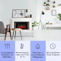Saint Helens Elektrokamin 1900 W LED-Technik Fernbedienung -Einrichtungsgeschäft 10038615 de 0003 usp