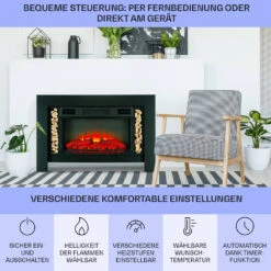 Studio Loft 2 Elektrokamin 1900 W LED-Technik Fernbedienung -Einrichtungsgeschäft 10038618 de 0006 usp