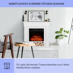 Las Pilas Elektrokamin Heizlüfter 900/1800W Wochentimer Fernbedienung -Einrichtungsgeschäft 10038629 de 0004 usp