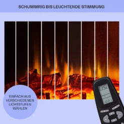 Las Pilas Elektrokamin Heizlüfter 900/1800W Wochentimer Fernbedienung -Einrichtungsgeschäft 10038629 de 0007 usp