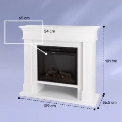 Las Pilas Elektrokamin Heizlüfter 900/1800W Wochentimer Fernbedienung -Einrichtungsgeschäft 10038629 yy 0008 dimensions