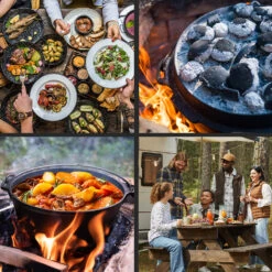 Guernsey Premium Dutch Oven 12.0 BBQ-Topf Gusseisen Voreingebrannt Größe XL / 12 Qt -Einrichtungsgeschäft 10038640 de 0005 usp