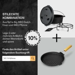 Guernsey Premium Dutch Oven 9.0 BBQ-Topf Gusseisen Standfüße Größe L / 9 Qt 15 Guernsey Premium Dutch Oven 9.0 BBQ-Topf Gusseisen Standfüße Größe L / 9 Qt -Einrichtungsgeschäft 10038643 de 0007 usp