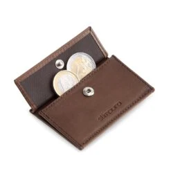 Coin Pocket Mit RFID-Schutzkarte Für ZNAP Slim Wallets 8 Und 12 Druckknopf