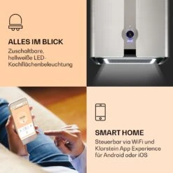 Futurelight Smart Inselabzugshaube Umluft 420m³/h LED Edelstahl -Einrichtungsgeschäft 10038710 de 0003 logo