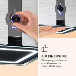 Futurelight Smart Inselabzugshaube Umluft 420m³/h LED Edelstahl -Einrichtungsgeschäft 10038710 de 0004 logo