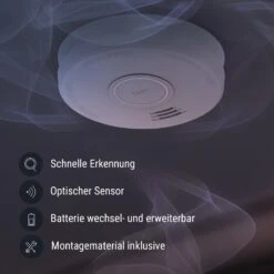 Rauchmelder DOF19 Kunststoff Warnsignal: 85 DB 9V Batteriebetrieben -Einrichtungsgeschäft 10038752 de 0003 logo