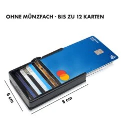 ZNAP Slim Wallet 12 Karten Münzfach 8 X 1,8 X 6 Cm (BxHxT) RFID-Schutz -Einrichtungsgeschäft 10038785 de 0007 logo