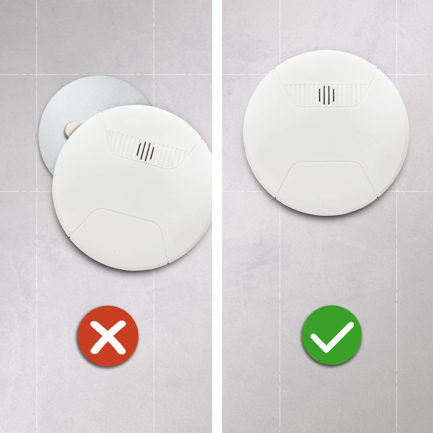 Magnetic Mount Magnethalterung Für Rauchmelder Ab 7 Cm Ø Selbstklebend 5 Magnetic Mount Magnethalterung Für Rauchmelder Ab 7 Cm Ø Selbstklebend – Bild 3